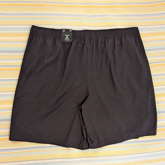 ⭐ NEW NWT Men's Xersion black 8" shorts size XXL - Picture 1 of 4